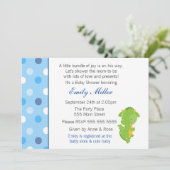 Dragon Invitation Baby Boy Shower Kaart (Staand voorkant)