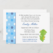 Dragon Invitation Baby Boy Shower Kaart (Voorkant / Achterkant)