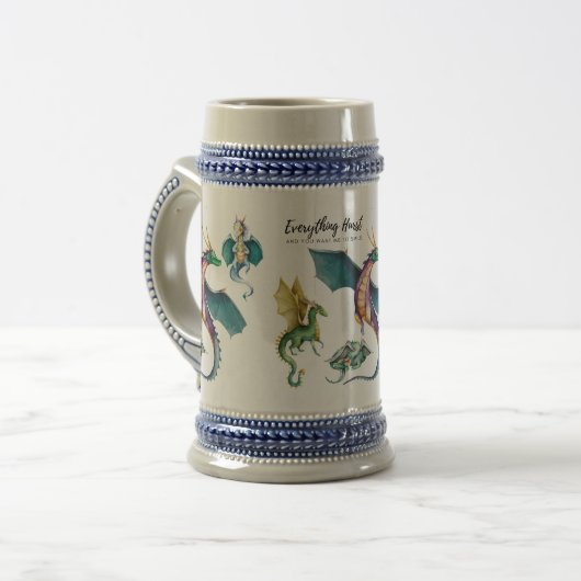 Dragon is een reptielachtig legendarisch bierpul (Voorkant links)