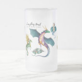 Dragon is een reptielachtig legendarisch matglas bierpul (Center)