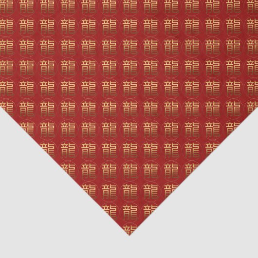 Dragon Jaar 2024 Goud ingegraveerd Weefpapier Tissuepapier (Detail)
