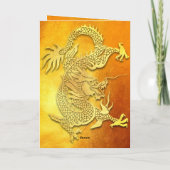 Dragon Jaar op maat Y Groet Vietnamees Goud Kaart (Achterkant)