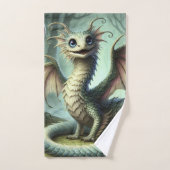 Dragon Jabberwocky Schattigee Fantasy Creature Art Bad Handdoek (Handdoek)