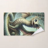 Dragon Jabberwocky Schattigee Fantasy Creature Art Bad Handdoek (Handdoek)