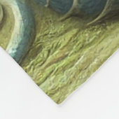 Dragon Jabberwocky Schattigee Fantasy Creature Art Fleece Deken (Hoek)