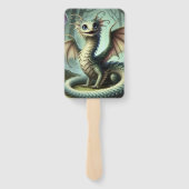 Dragon Jabberwocky Schattigee Fantasy Creature Art Handwaaier (Achterkant)