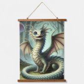 Dragon Jabberwocky Schattigee Fantasy Creature Art Hangend Wandkleed (Voorkant)