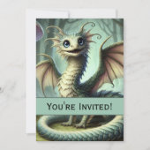 Dragon Jabberwocky Schattigee Fantasy Creature Art Kaart (Voorkant)
