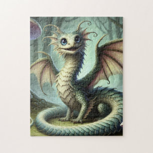 Dragon Jabberwocky Schattigee Fantasy Creature Art Legpuzzel