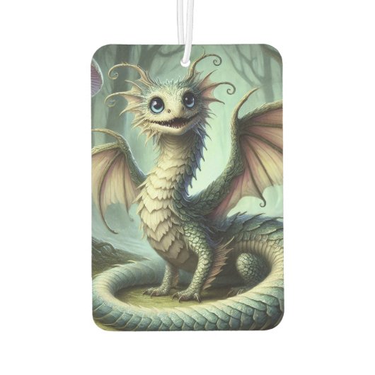 Dragon Jabberwocky Schattigee Fantasy Creature Art Luchtverfrisser (Achterkant)