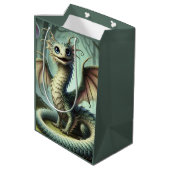 Dragon Jabberwocky Schattigee Fantasy Creature Art Medium Cadeauzakje (Achterkant Gekanteld)