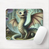 Dragon Jabberwocky Schattigee Fantasy Creature Art Muismat (Met muis)