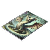 Dragon Jabberwocky Schattigee Fantasy Creature Art Notitieboek (Linkerzijde)