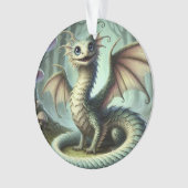 Dragon Jabberwocky Schattigee Fantasy Creature Art Ornament (voorkant)