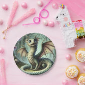 Dragon Jabberwocky Schattigee Fantasy Creature Art Papieren Bordje (Feest)