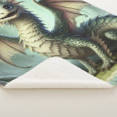 Dragon Jabberwocky Schattigee Fantasy Creature Art Sherpa Deken (3/4)