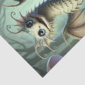 Dragon Jabberwocky Schattigee Fantasy Creature Art Tissuepapier (Detail)