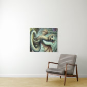 Dragon Jabberwocky Schattigee Fantasy Creature Art Wandkleed (In Situ (horizontaal))