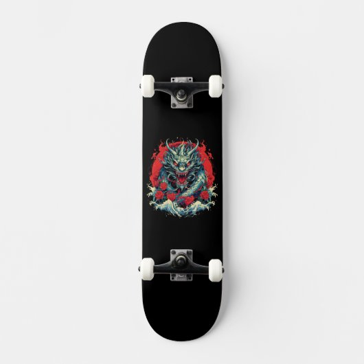 Dragon Japans in De Golven Persoonlijk Skateboard (Voorkant)