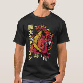 Dragon Japanse monster Anime T-shirt (Voorkant)
