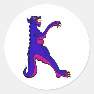 Dragon K Ronde Sticker