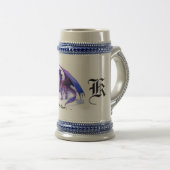 dragon K stein Bierpul (Voorkant rechts)
