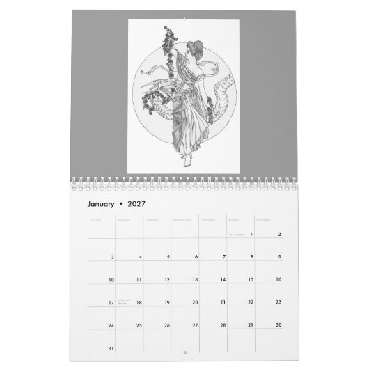 dragon-kalender kalender (Jan 2027)