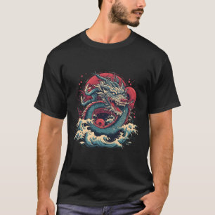 Dragon Kanagawa Traditioneel Chinees Japans De G T-shirt