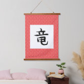 Dragon Kanji Rol Hangend Wandkleed (Slaapkamer)