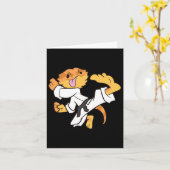 Dragon Karate Samurai Lizard Bearded Drago Kaart (Gele Bloem)
