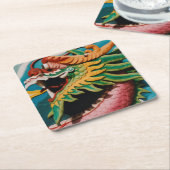 Dragon Kartonnen Onderzetters (Schuin)
