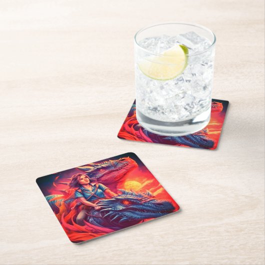 Dragon Kartonnen Onderzetters (Insitu)