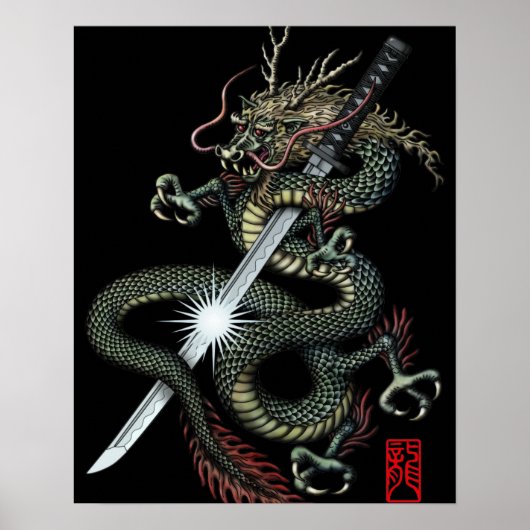 Dragon katana3 poster (Voorkant)