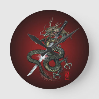 Dragon katana3 ronde klok