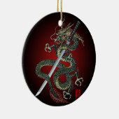 Dragon katana keramisch ornament (Rechts)