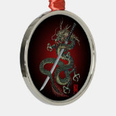 Dragon katana metalen ornament (Rechts)