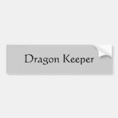 Dragon Keeper Bumpersticker (Voorkant)