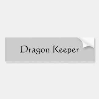 Dragon Keeper Bumpersticker