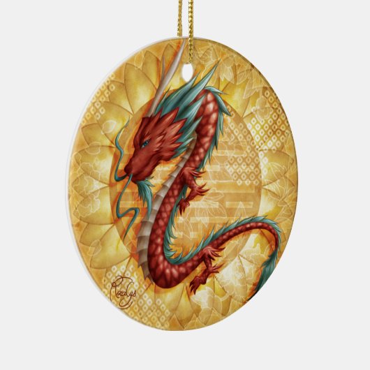 Dragon Keramisch Ornament (Rechts)