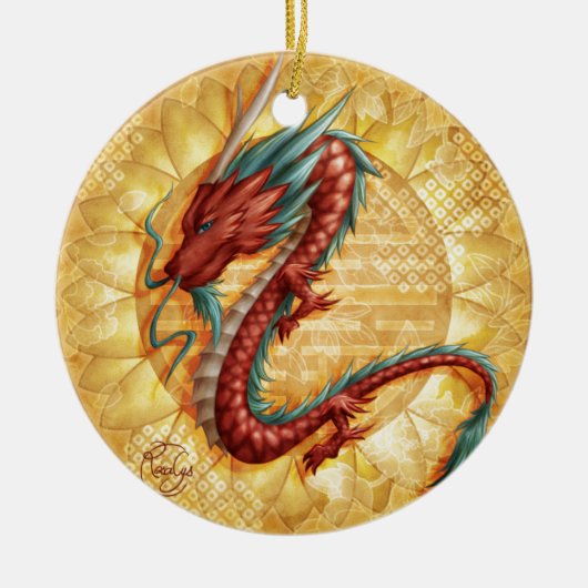 Dragon Keramisch Ornament (Voorkant)