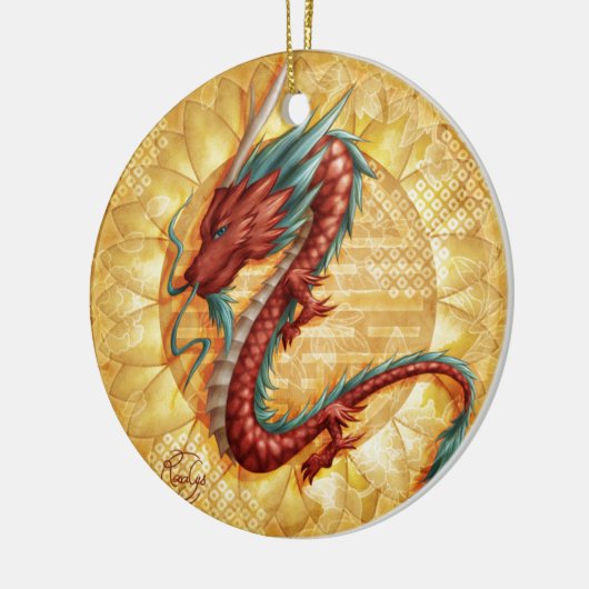 Dragon Keramisch Ornament (Links)