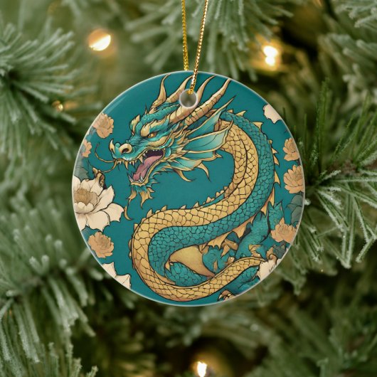 Dragon keramisch Ornament (Boom)