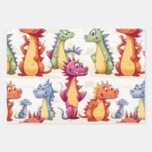 Dragon Kinder Inpakpapier Vel (Voorkant)