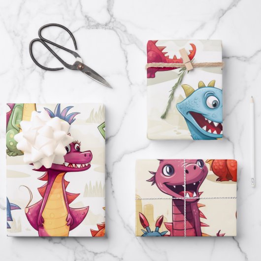 Dragon Kinder Inpakpapier Vel (Voorkant)