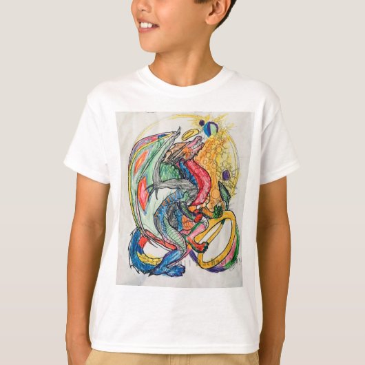 Dragon Kinderen Basic T-shirt (Voorkant)
