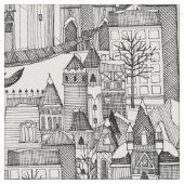Dragon Kingdom winter wit Stof (Close Up)