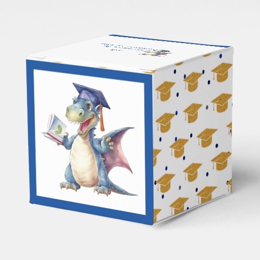 Dragon Kleuterschool Afstuderen Papier Favor Box Bedankdoosjes (Voorkant Zijde)