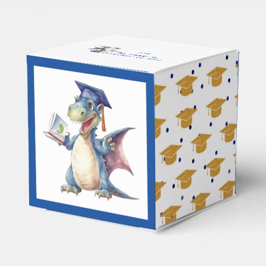 Dragon Kleuterschool Afstuderen Papier Favor Box Bedankdoosjes (Achterkant)