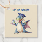 Dragon Kleuterschool Afstuderen Vierkante Favor Ta Bedankjes Labels (Voorkant)