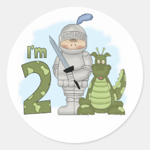 Dragon Knight 2nd Birthday Ronde Sticker